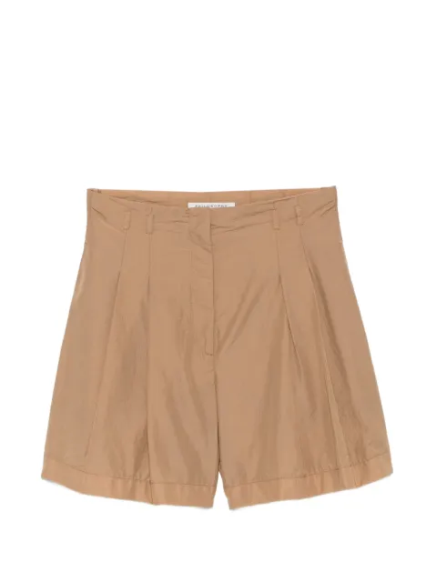 Philosophy Di Lorenzo Serafini pleated high-waisted shorts Neutrals A03082122