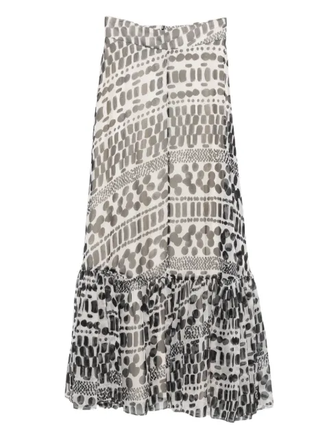 GIADA CURTI printed skirt Black GCR23GR289C03BIANCA