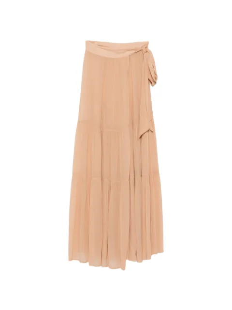 Aniye By tiered bow-fastening maxi skirt Neutrals 185270BOLLY