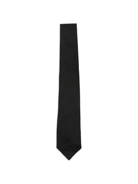 Tagliatore diagonal-stripe textured tie Black TIECPET01NERO