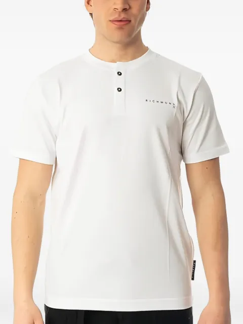 John Richmond buttoned T-shirt White UMP23026TSOFBCO