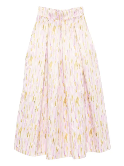 GIADA CURTI abstract-pattern skirt Pink GCR23G229D08ROSA