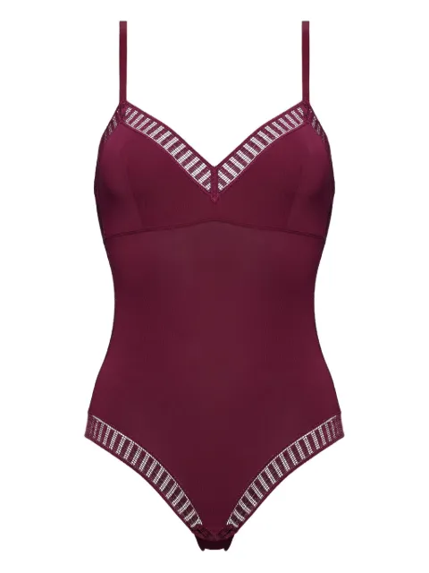 ERES Aurore Graph graphic-lace bodysuit Purple 622503