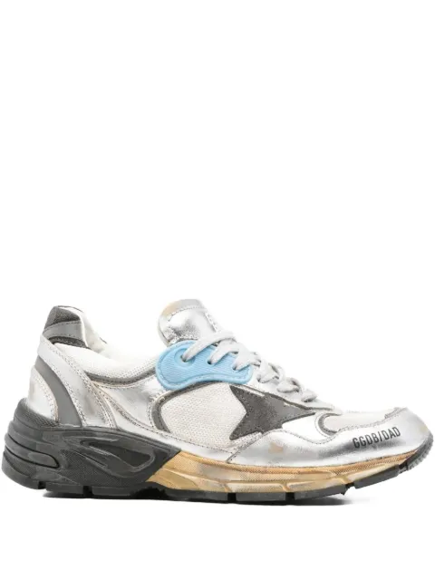 Golden Goose Dad-Star lace-up sneakers Silver GMF00884F007463