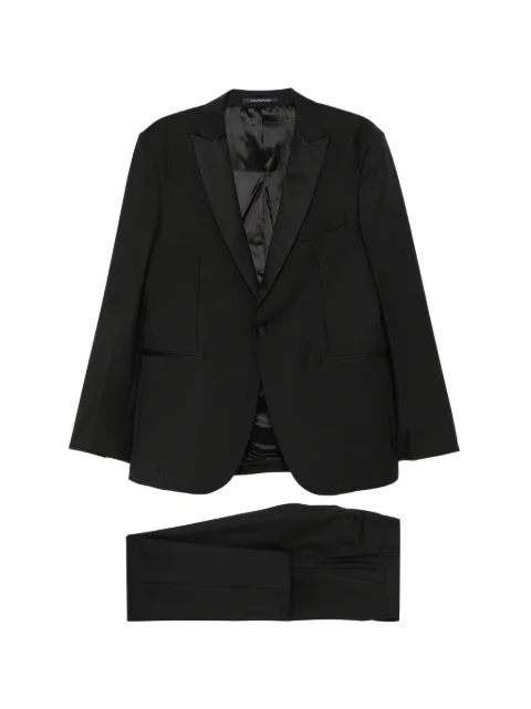Carlo Pignatelli peak-lapels single-breasted suit Black 44UU890L107964NERO