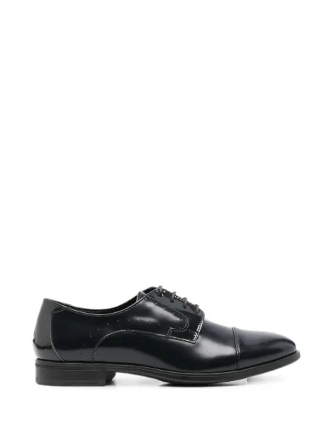 Carlo Pignatelli polished-finish lace-up Derby shoes Blue 44Z9553
