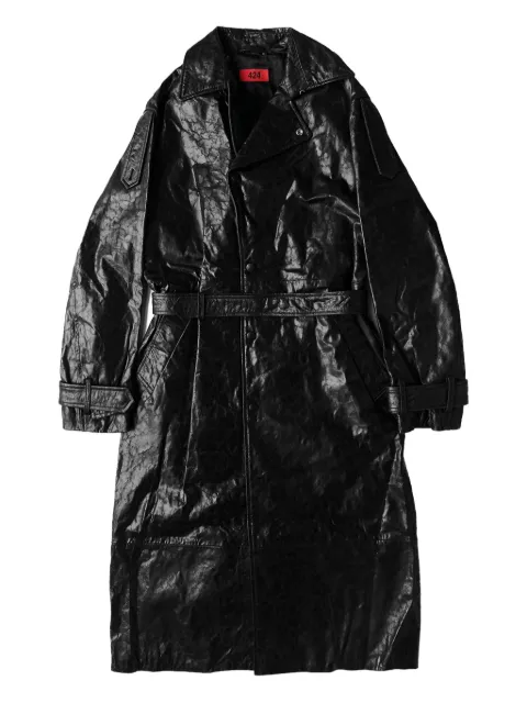 424 belted leather trench coat FFF4MC21APPE226999