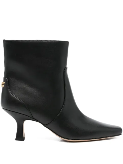 Coach 75mm leather heeled boots Black CBP25