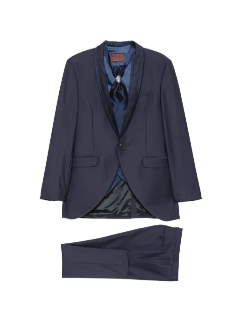 Carlo Pignatelli shawl-lapel single-breasted four-piece suit Blue 46JX151C107913