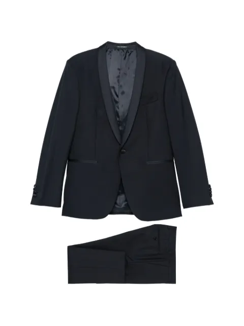 Carlo Pignatelli shawl-lapel single-breasted suit Blue 44UU880L107964