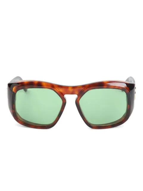 VALENTINO GARAVANI EYEWEAR VLogo geometric-frame sunglasses Brown 50VLS179B