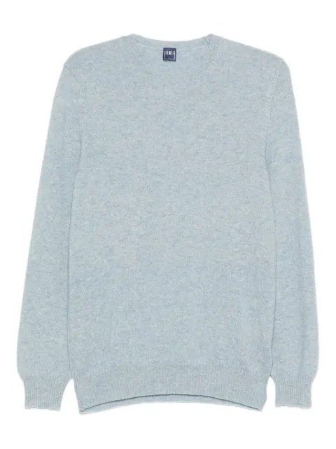 Fedeli crew neck cashmere sweater Blue MU007085