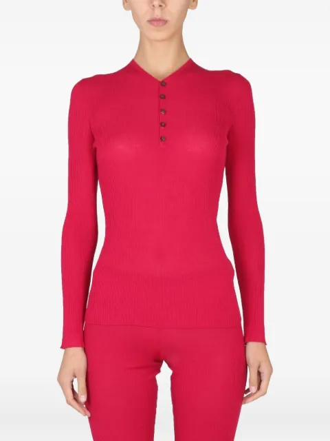 DSQUARED2 button ribbed sweater Red S72HA1101S18067