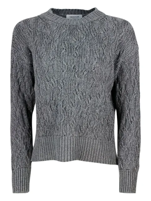 Fabiana Filippi cable-knit wool sweater Grey MAD222W085H028VR2