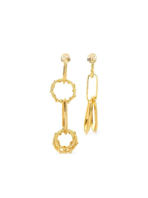 DSQUARED2 textured-circle drop earrings Gold ERW013437200001
