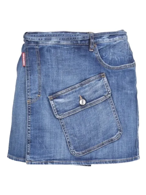 DSQUARED2 pocket tie mini skirt Blue S72MA0922S30342