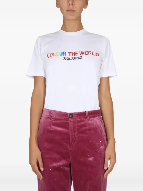 DSQUARED2 short-sleeve graphic T-shirt White S72GD0396S24387