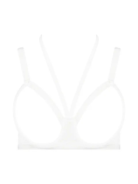 Maison Close Pure Tentation harness bra White 563719