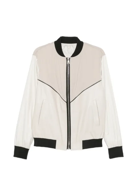 YES LONDON panelled zip-up jacket White XG5202GHIACCIO