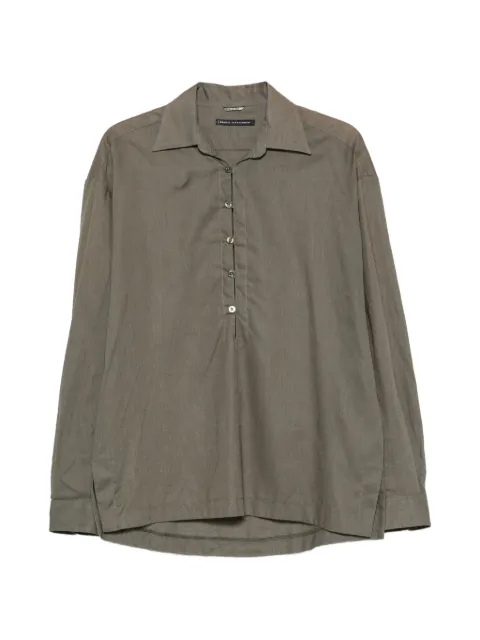 Daniele Alessandrini button-fastening long-sleeve shirt Green C6887S24344301