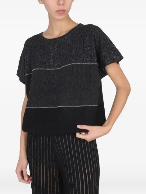 Fabiana Filippi striped wool T-shirt Grey MAD222W057H014VR3