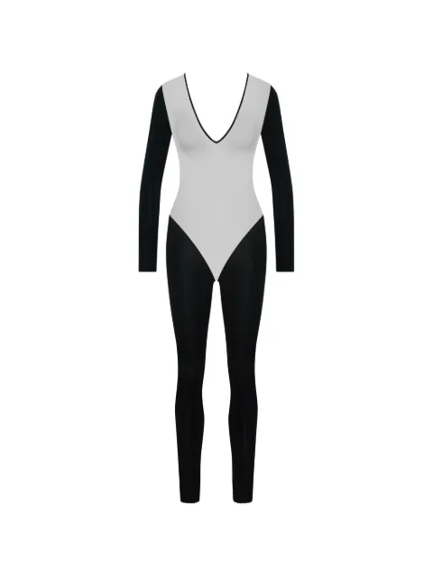 Maison Close Pure Tentation long-sleeve backless catsuit Black 563452
