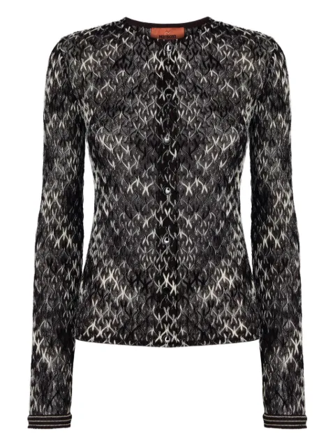 Missoni patterned cardigan Brown DS25WM08BR012N