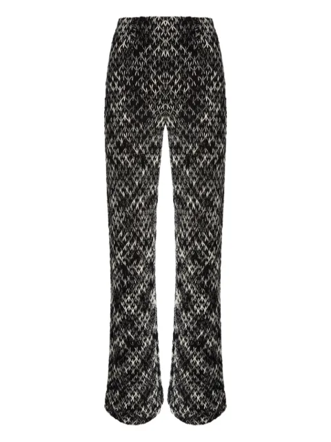 Missoni pattern flared trousers Black DS25WI0QBR012N
