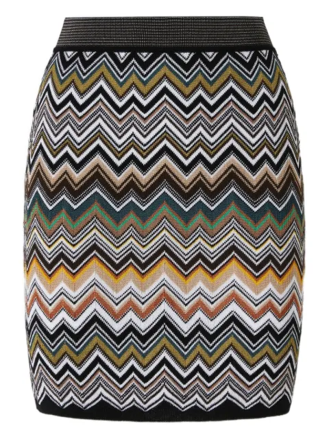 Missoni zigzag-pattern mini skirt Black DS25WH0LBK01CQ