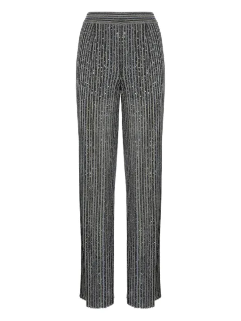 Missoni sequin-striped trousers Grey DS25WI19BK01FW