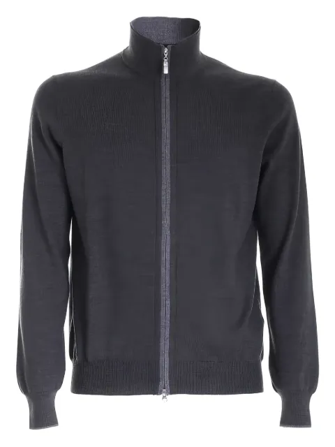 GIUUNO high-neck zip-up cardigan Grey 57142142230
