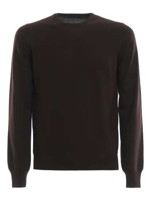 GIUUNO round-neck long-sleeve sweater Brown 55167142901