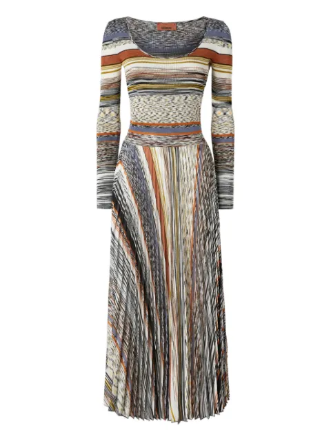 Missoni striped midi dress Neutrals DS25WG2CBK01CR