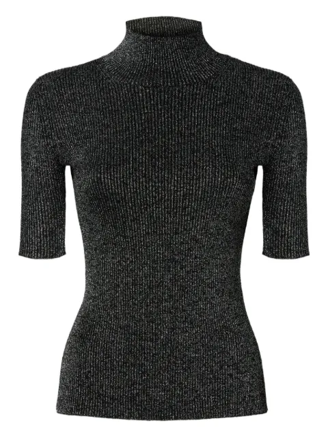 Missoni metallic-effect ribbed-knit top Black DS25WN13BK01BY