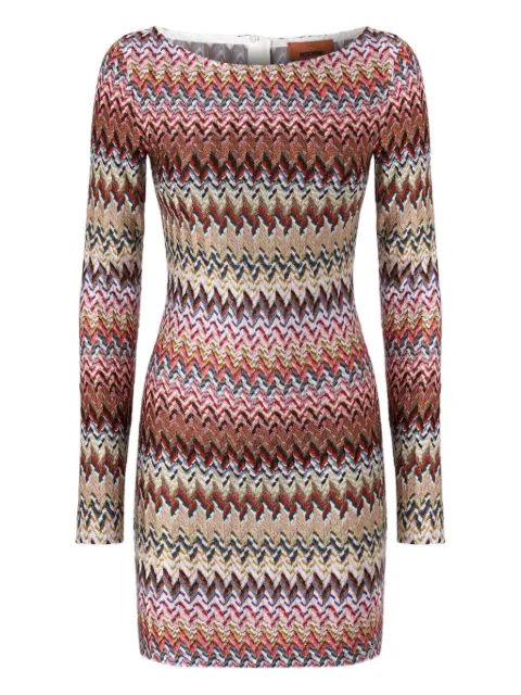 Missoni long-sleeve mini dress Brown DS25WG0JBR012L
