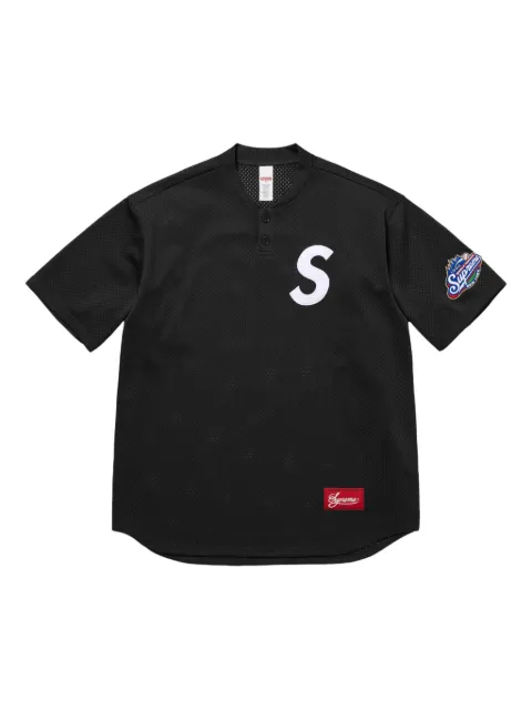 Supreme S Logo Henley top Black SU25529