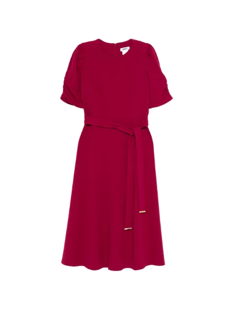 DKNY ruched-sleeve midi dress Red DD1G2848BT3