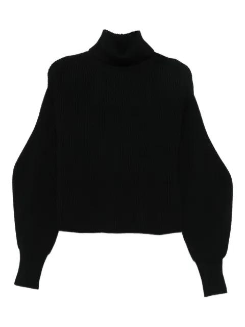P.A.R.O.S.H. high-neck ribbed jumper Black LYRAD512138