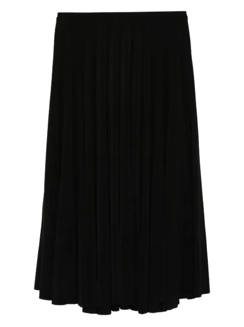 Norma Kamali pleated midi skirt Black KK225SPLQ42001
