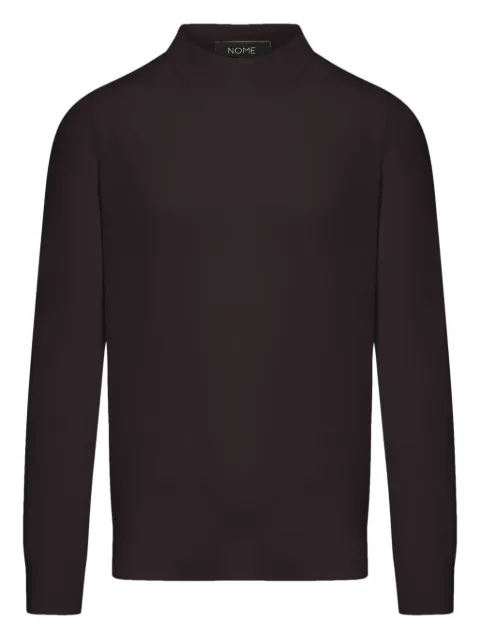 GIUUNO high-neck long-sleeve sweater Brown 45154147901