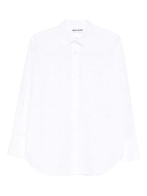 DKNY pearl-embellished shirt White DJ5W2173