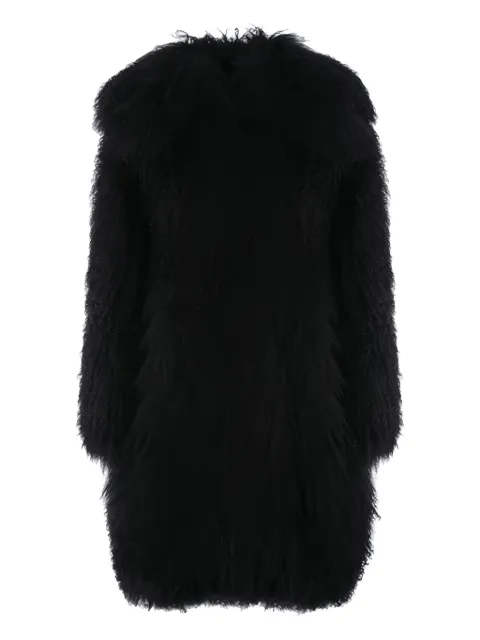 Alaïa shearling coat Black 06HICLMM38NERO