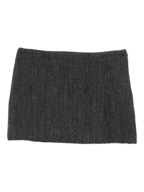 P.A.R.O.S.H. herringbone mini skirt Grey LOWOLFD630447