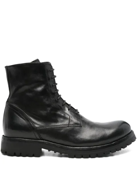 Officine Creative Ikonic 001 lace-up zip boots Black IKONIC001NOVAK