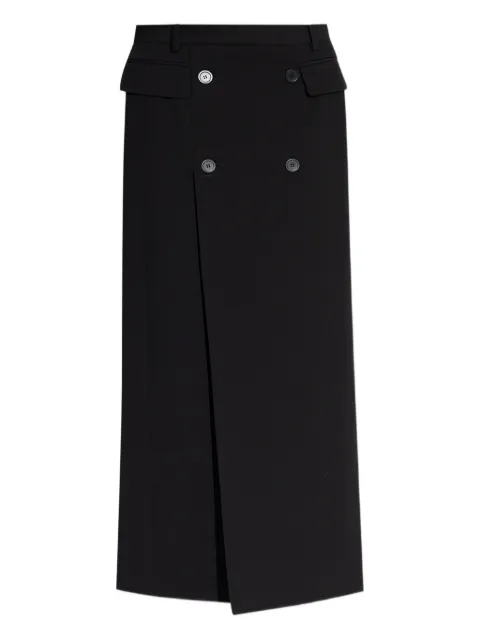 Balenciaga double-breasted split skirt Black 838768TRT01