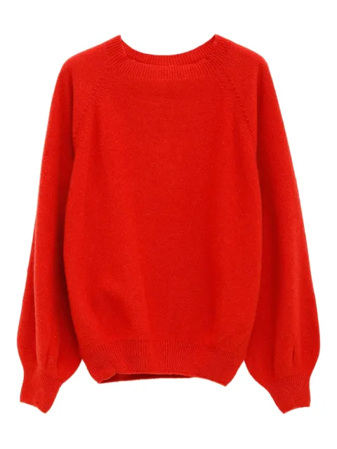 Baserange Soar Purl raglan-sleeve jumper Red PUSOSRCAU25