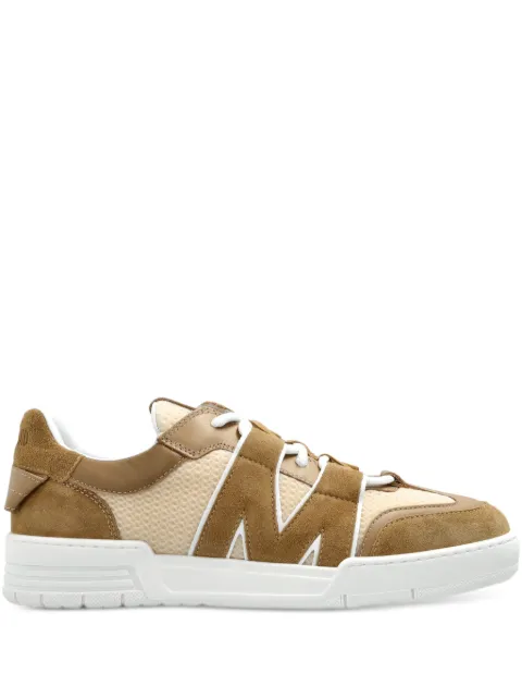 Moschino logo-debossed mesh sneakers Neutrals MB15224G0NGH3
