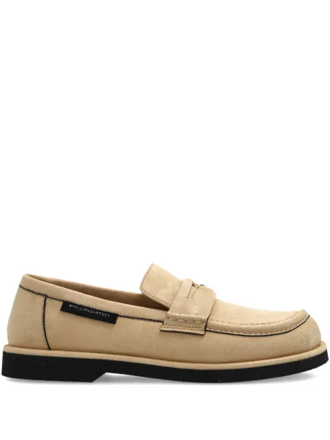Stella McCartney Ryder penny-strap suede loafers Neutrals 810569W0IK0