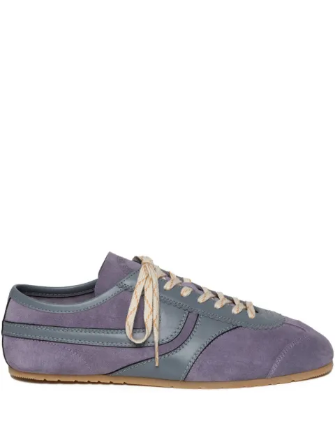 DRIES VAN NOTEN suede-panelled sneakers Purple 252011722126