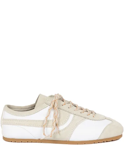 DRIES VAN NOTEN suede-panelled sneakers White 252011721117
